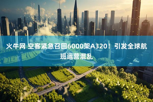 火牛网 空客紧急召回6000架A320！引发全球航班运营混乱