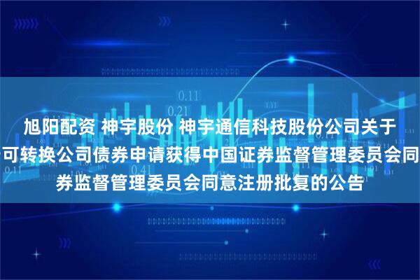 旭阳配资 神宇股份 神宇通信科技股份公司关于向不特定对象发行可转换公司债券申请获得中国证券监督管理委员会同意注册批复的公告